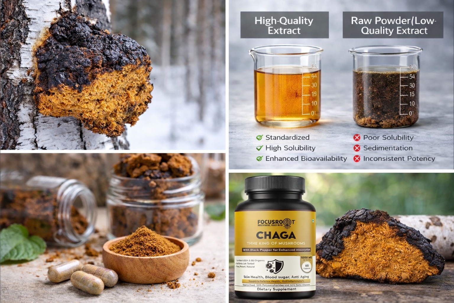Chaga Mushroom | Focusroot